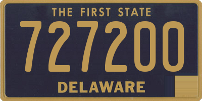 DE license plate 727200