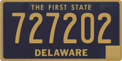 DE license plate 727202
