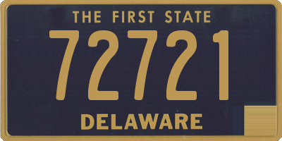 DE license plate 72721