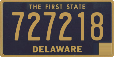 DE license plate 727218