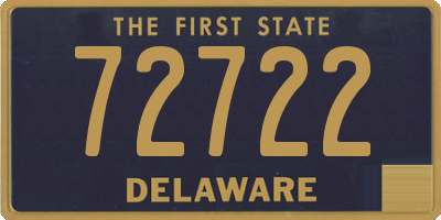 DE license plate 72722