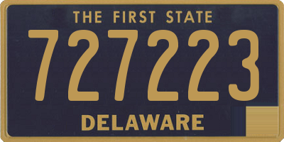 DE license plate 727223