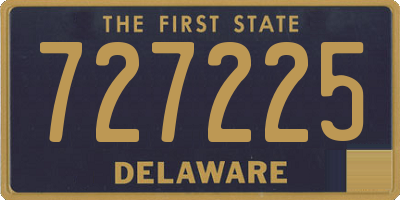DE license plate 727225