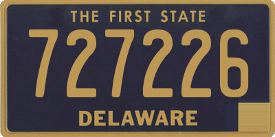 DE license plate 727226