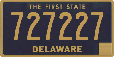 DE license plate 727227