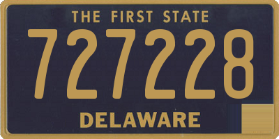DE license plate 727228