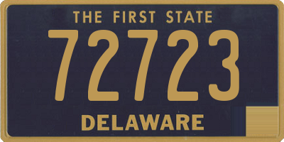 DE license plate 72723