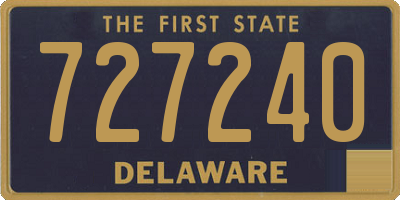 DE license plate 727240