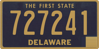 DE license plate 727241
