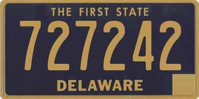 DE license plate 727242