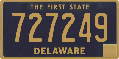 DE license plate 727249