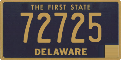 DE license plate 72725