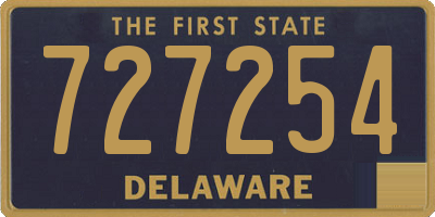 DE license plate 727254
