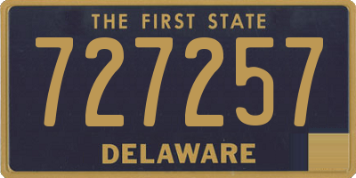 DE license plate 727257