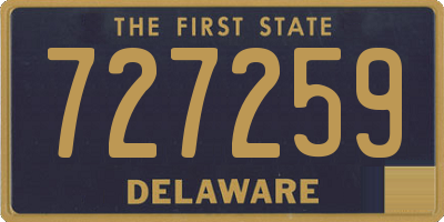 DE license plate 727259