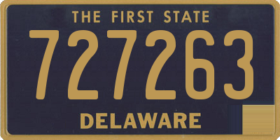 DE license plate 727263