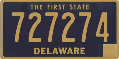 DE license plate 727274