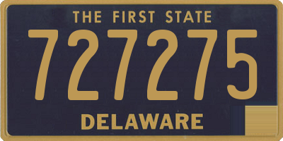 DE license plate 727275