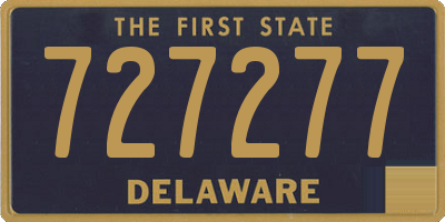 DE license plate 727277