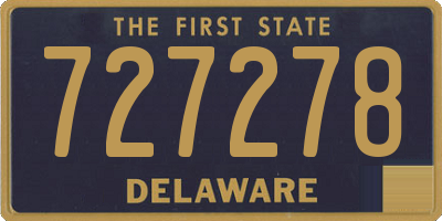 DE license plate 727278