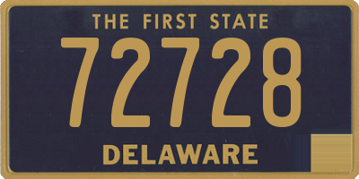 DE license plate 72728