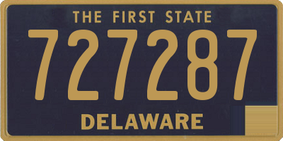 DE license plate 727287