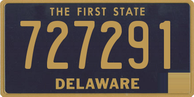 DE license plate 727291