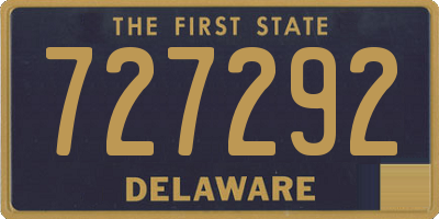 DE license plate 727292
