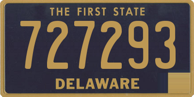 DE license plate 727293