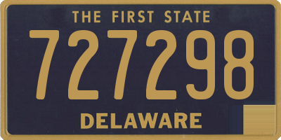 DE license plate 727298