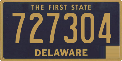 DE license plate 727304