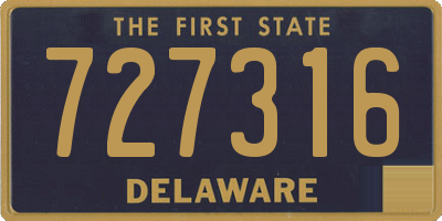 DE license plate 727316