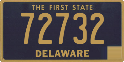 DE license plate 72732