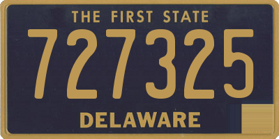 DE license plate 727325