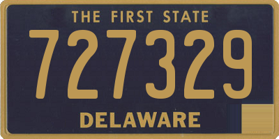 DE license plate 727329