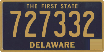 DE license plate 727332
