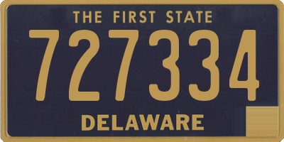 DE license plate 727334