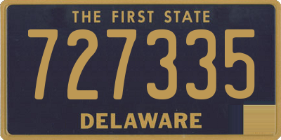 DE license plate 727335