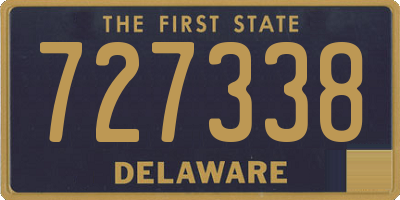 DE license plate 727338