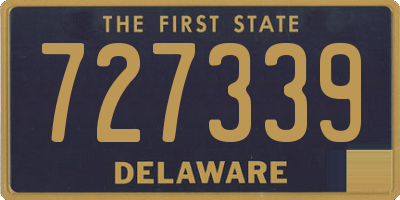 DE license plate 727339