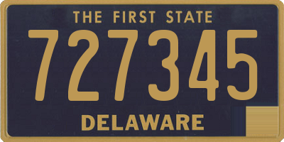 DE license plate 727345