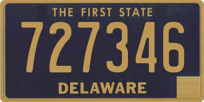DE license plate 727346