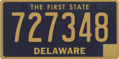 DE license plate 727348