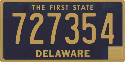 DE license plate 727354