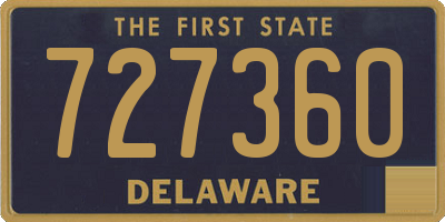 DE license plate 727360