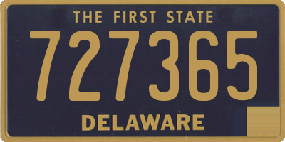 DE license plate 727365