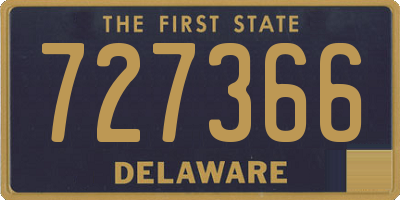 DE license plate 727366