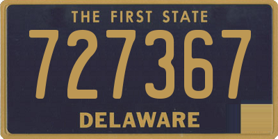 DE license plate 727367