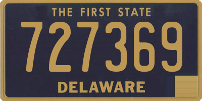 DE license plate 727369