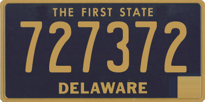 DE license plate 727372